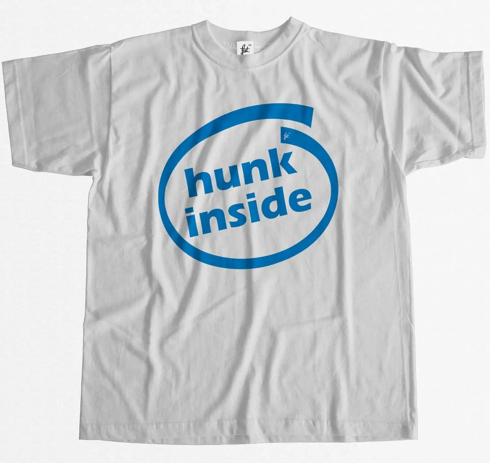 Hunk Inside Computer Geek забавная пародия Мужская футболка Летняя мужская модная футболка, удобная футболка, Повседневная футболка с коротким рукаво...