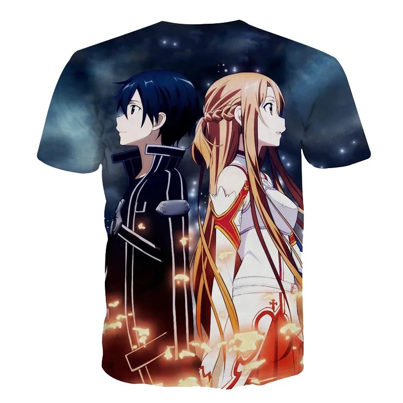Alisister Anime espada arte en línea Camisetas SAO Camisetas mujeres hombres verano Casual Camisetas 3d camiseta camisolas Masculina Alisister Anime espada arte en línea Camisetas SAO Camisetas mujeres hombres verano Casual Camisetas 3d camiseta camisolas Masculina