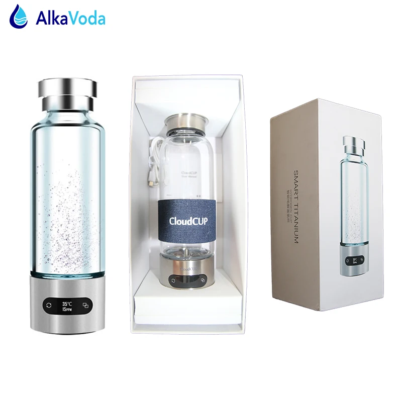 AlkaVoda 480s Smart Hydrogen Water Generator Portable Ionizer Bottle