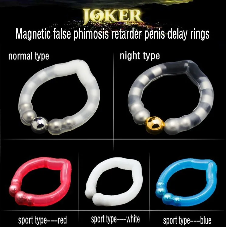 Joker ring false phimosis retarder penis ring for delay