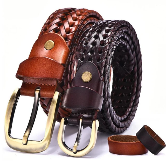 Women S Mcm Beltunisex Genuine Leather Belt - Handcrafted Solid