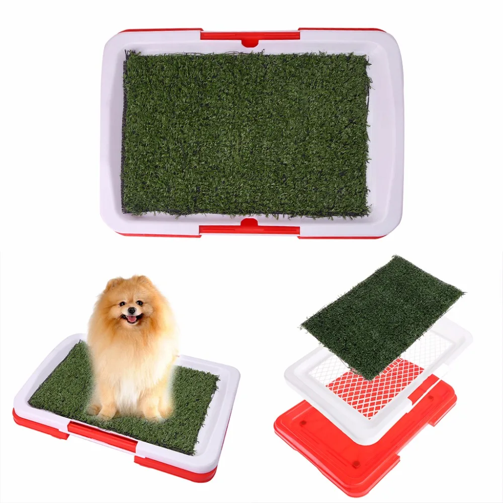 Hunde Pet Potty Trainer Grass Mat Dog Puppy Training Pee Patch Pad