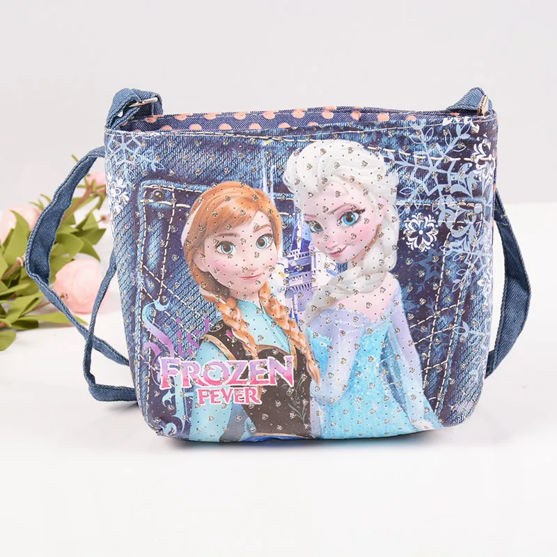 Дисней мультяшная пеленка сумка для женщин Холодное сердце Эльза hobos леди сумка для девочек Мини Дорожная сумка для телефона