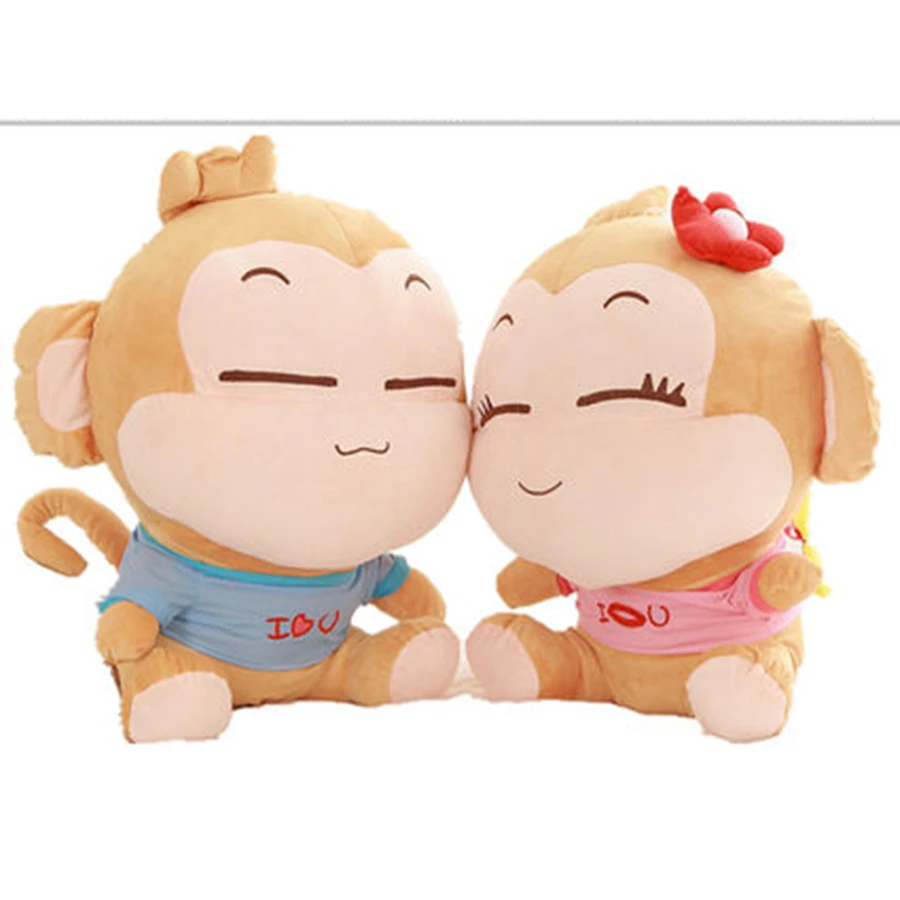 Mignon Singe Dessins Animes En Peluche Peluche Oreiller Kawaii Cadeaux D Anniversaire Pour Enfants Peluche Rose Singe En Peluche En Peluche Kawaii 70c0226 Aliexpress