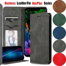 Luxury Flip Case For OnePlus 7 Pro Leather PU Vintage Card Slot Magnetic Phone Bags Cover For OnePlus 6T Cases Wallet Book Coque