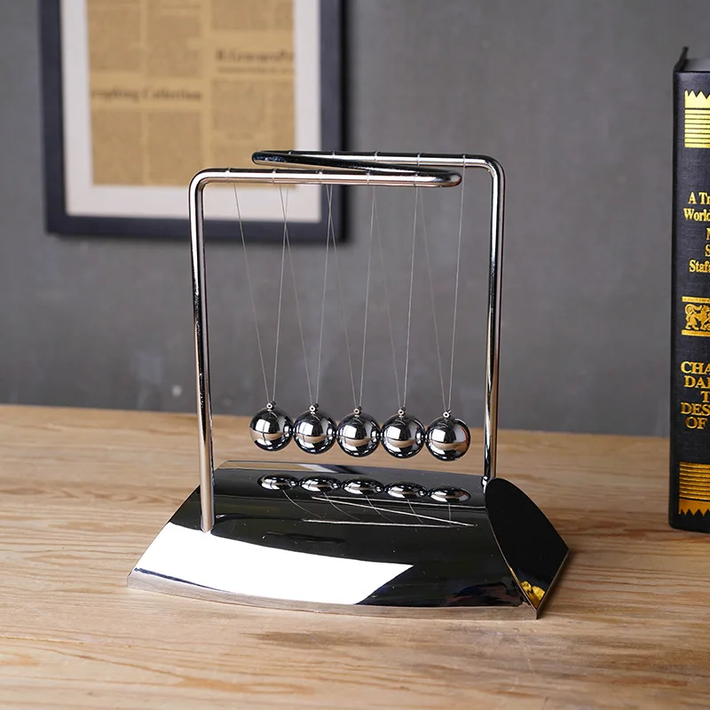 DIY stainless steel thickened mirror Newton pendulum ball, billiard ball, bump ball, permanent