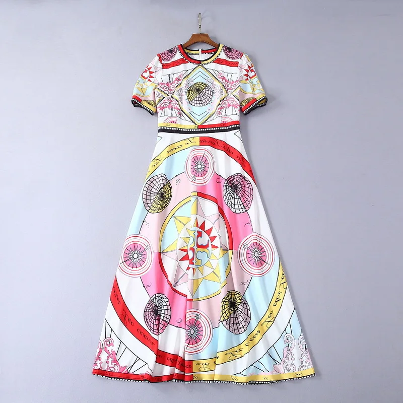 

ay600048 High quality New Fashion Women 2019 spring Dress Luxury famous Brand European Design party style dress