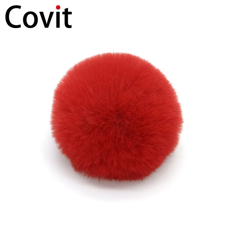 Covit 8 см милый брелок с помпоном пушистый шарик из искусственного кроличьего меха