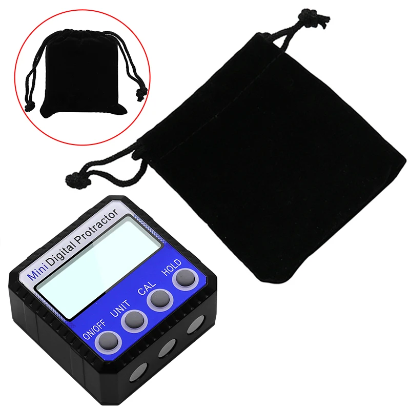 Digital Protractor Inclinometer Level Box Waterproof Angle Finder Measure Bevel Box Goniometer Magnet Gauge Ruler