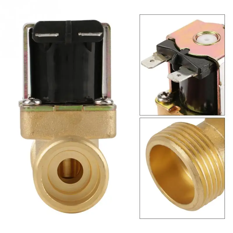 BSPP G34 латунь NC нормально Электрический электромагнитный клапан 24 V 2-ходовой клапан регулирования давления