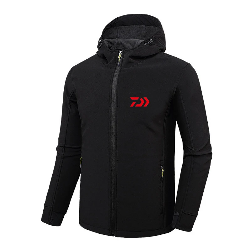 

New Outdoor Sport Men Autumn Winter Waterproof Fishing Jacket Fishing Suit Warm Anti-cold Plus Velvet Hiking Climbing Clothing