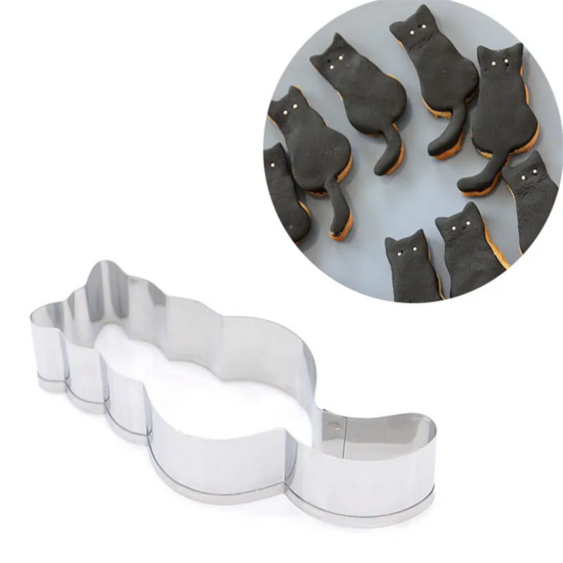 

1Pcs Stainless Steel Cat/giraffe Shaped Cake Mold Sugar Craft Cake Pastry Baking Cutter Mould DIY Cartoon Animals Cake Cutter-S