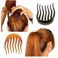 FAMSHIN 1 шт. заколки для волос буффант стили гребень Инструмент 8x6 см Peigne шиньон - изображение