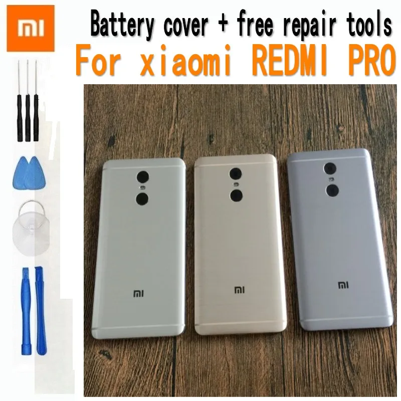 

Metal battery cover case for xiaomi redmi pro replacement phone housing case withl Buttons Boot Keys Camera Glass Lenss
