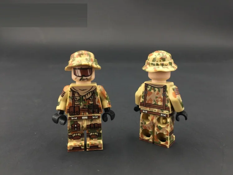 

US Arm Desert Camouflage mini figures military weapons police swat diy accessories Playmobil Bricks building Block original toy