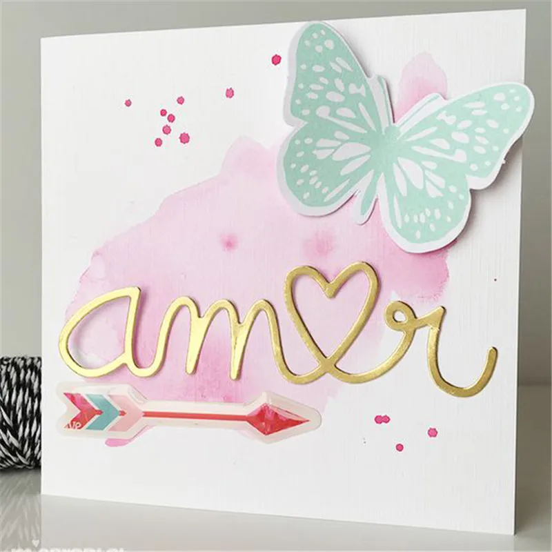 

YaMinSanNiO Letter Metal Cutting Dies Scrapbooking Stencils Paper Card Making Crafts Embossing New 2019