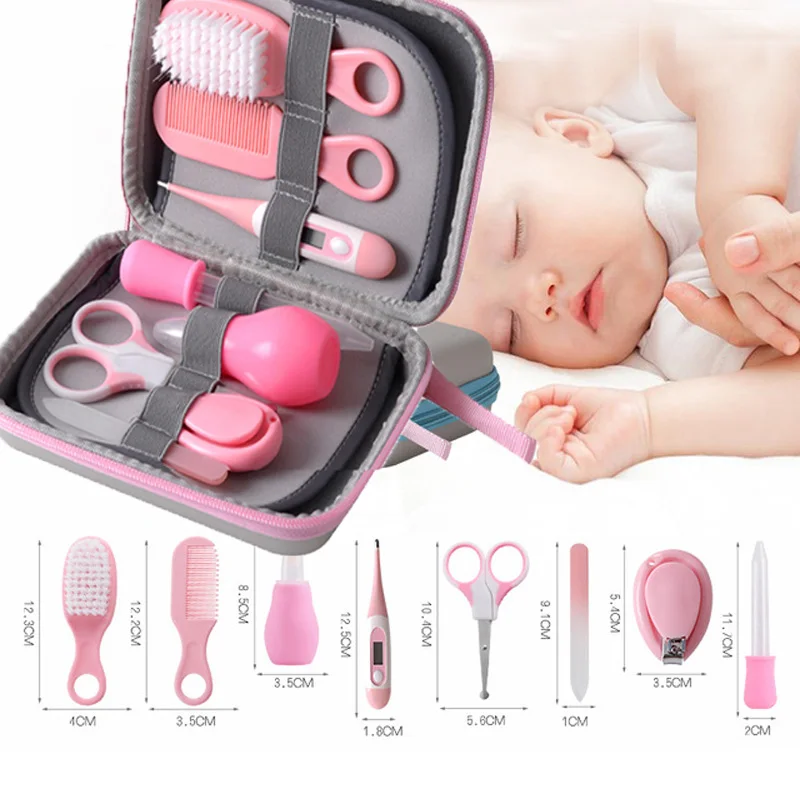 

Multifunction Baby Kids Healthcare Kit Newborn Grooming Set Thermometer Clipper Scissor Comb Brush for Baby Care Tool