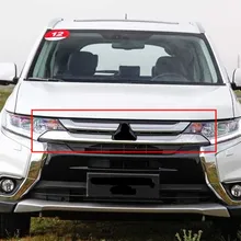 Передний бампер верхняя решетка гриль вставка радиатора для Mitsubishi Outlander 1 шт