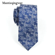 Mantieqingway галстук для мужчин полиэстер печати Галстуки Мода строгая Деловая одежда Костюм Повседневная Свадебная Мужская галстук Gravatas corbatas