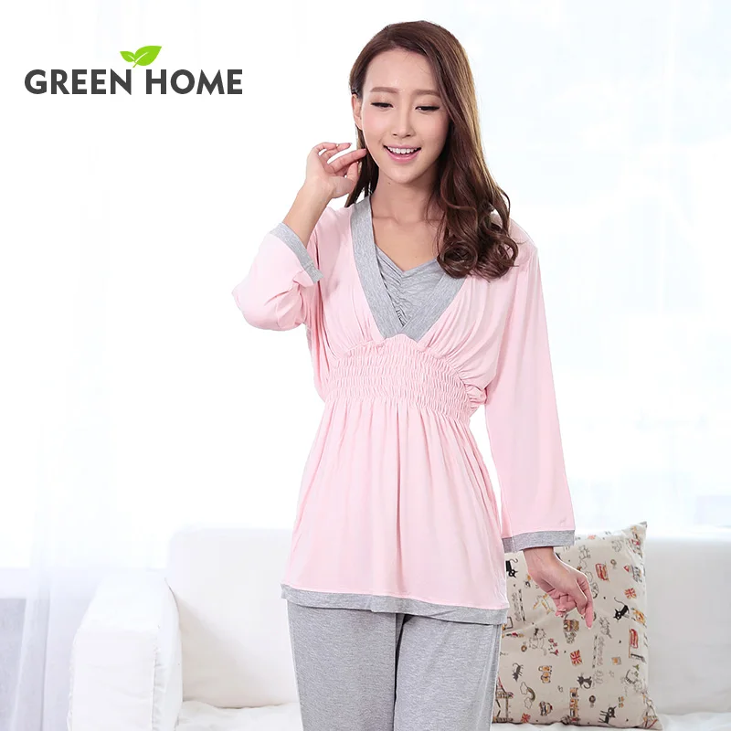 long sleeve breastfeeding pyjamas