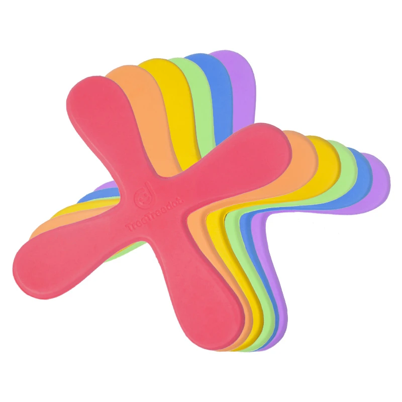 EVA Throw Catch Toy 3 Blade Flying Toy for Kids Outdoor Parent‑Child Interactive Game Great Beginner Boomerangs Boomerang Toy