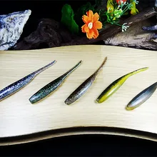 WALK FISH 8PCS Lot 80mm 1 9g Fishing Soft lure Silicone Bait Drive Shad Double Colors