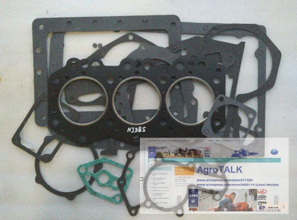 

Lenar 254 274 tractor parts, the set of gasket kit for engine NJ385