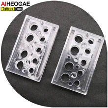 Лот 100 шт чернильница для тату держатель для татуировки пигментный инструмент Перманентный макияж Пигментные чашки колпачки IA318