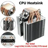 6 Pipes Computer Cpu Cooler Fan Heatsink For Lag1156/1155/1150/775 Intel Amd ► Photo 3/6