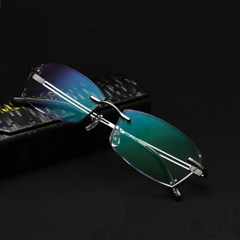 Strahlung Brillen Grau Gray Businessmale Optische De Schraube Gläser Legierung Unsichtbare Anpassen Fertig Myopie silvery Famle 2037 Oculos wqWIXAYgP