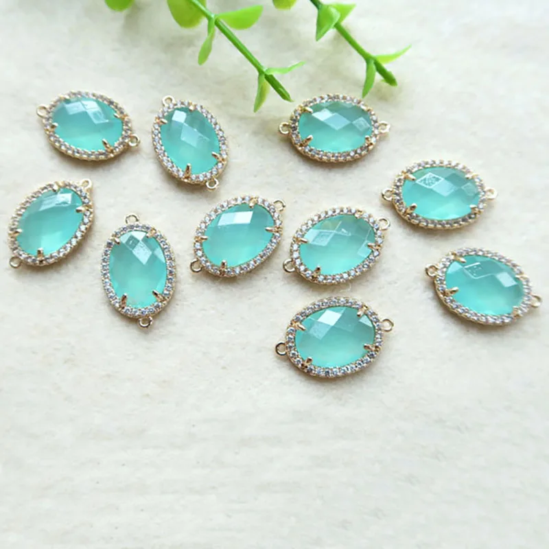 10pcs/lot quartz Druzy Gold Plated Faceted Glass Crystal rhinestone