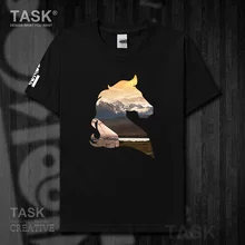 Mongolie MNG Mongol élément Mongol hommes t shirt hauts t-shirt à manches courtes vêtements coton été mode Mongol cheval 03
