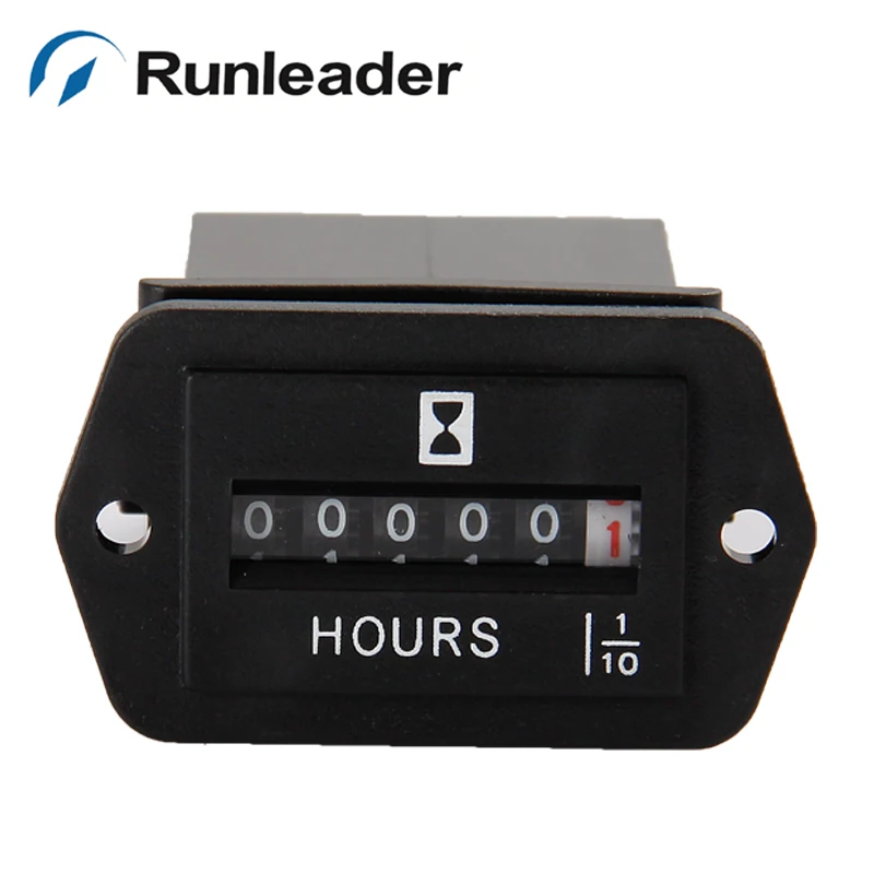 

AC 110-250V Hour Meter Hourmeter Gauge for Boat Car Truck Engine Rectangular Professional Car Instrument