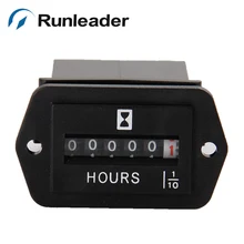 AC 110-250V Hour Meter Hourmeter Gauge for Boat Car Truck Engine Rectangular Professional Car Instrument