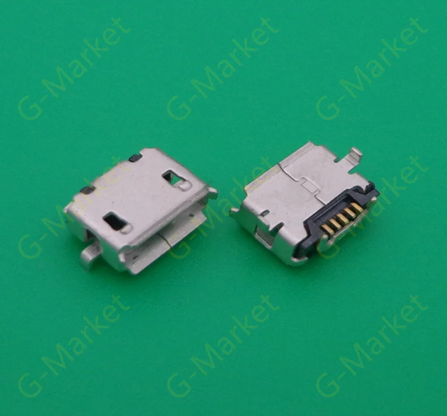 100 шт./лот 5-контактный разъем Micro USB для передачи данных телефона небольшой