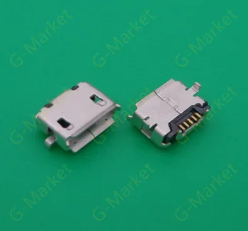 

100pcs/lot 5Pin Micro USB Plug Socket Phone Data Connetor Small Horn for Repairing Mobile Phone DIY Accessories