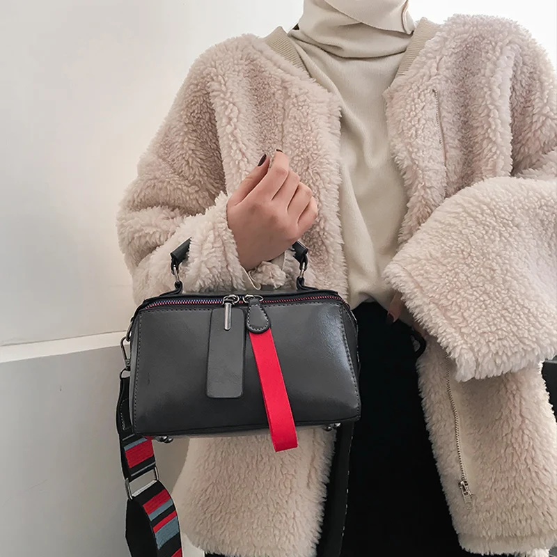 Женские сумки Bolsa Mujer модные на двойной молнии женские мессенджеры с разноцветным