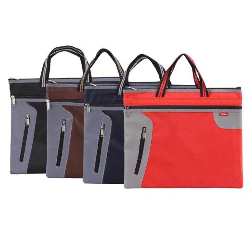 

Zipper Business Document Bag Work Briefcase Multi Purpose Usage for Storing Files Folder Stationery Items 4 colors CX19-003