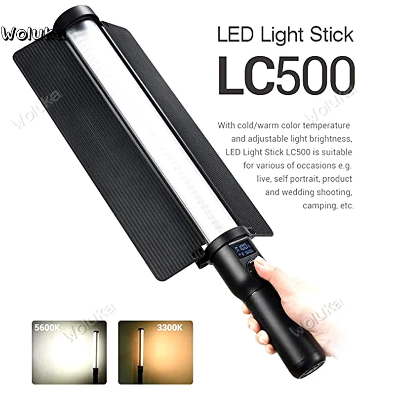 Godox-LC500-Adjustable-LED-Light-Lamp-High-Color-Rendering-Index-long-lasting-power-supply-for-photography