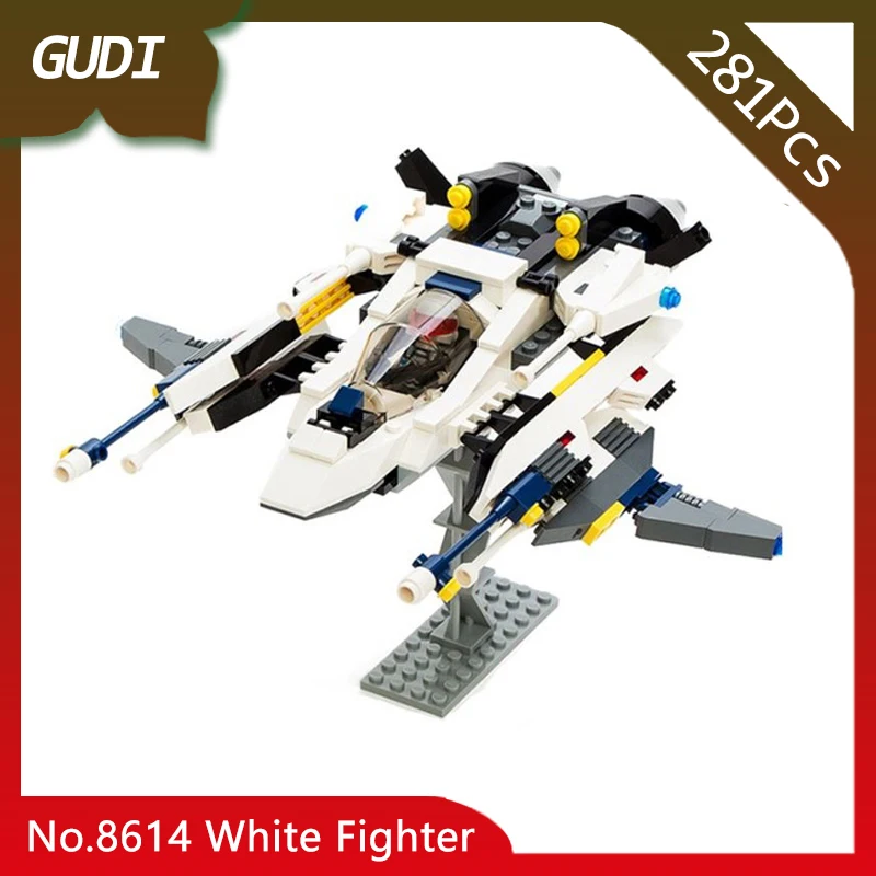 

Doinbby Store 8614 281Pcs Star Space Wars White Lion Fighter Model Building Blocks set Bricks Compatible with Legoings