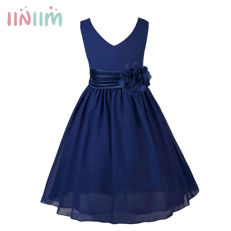Christmas Girls Dresses For Christmas Party Baby Girls Big Bowknot Princess Wedding Dress Children New Year