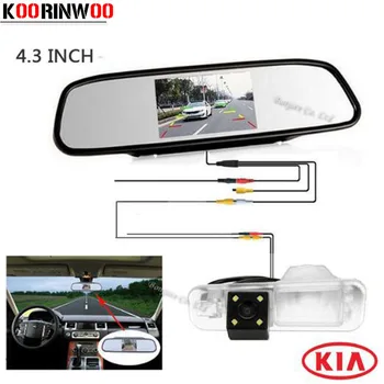

Koorinwoo Car video Mirror monitor with HD CCD Special Reversing Rear view camera for KIA/Rio Sedan Backup Parking System