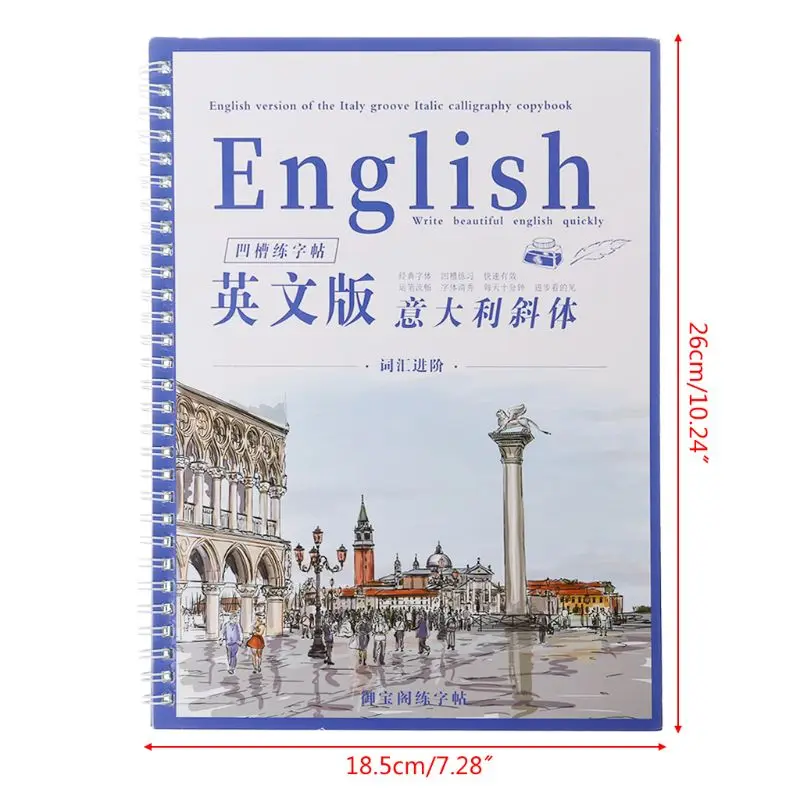 3 многоразового использования паз для каллиграфии тетрадь английский Курсив почерк паз обучение ручка заправки держать инструменты набор