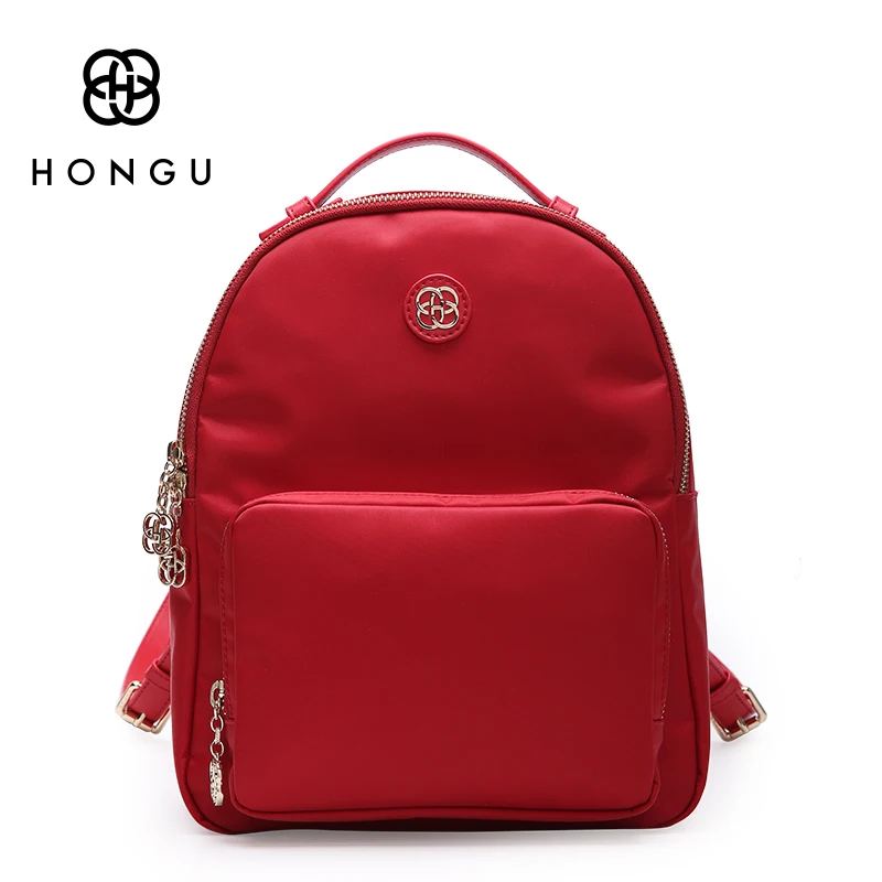 HONGU New Light Female Mochila European And American Style Backpack College Wind Simple Schoolbag E