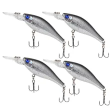 4Pcs/Set Lifelike Fishing Lures Synthetic Baits Deal with 3D Fish Eyes Hooks for Fishing Bait Lure Equipment 8.5CM/8g