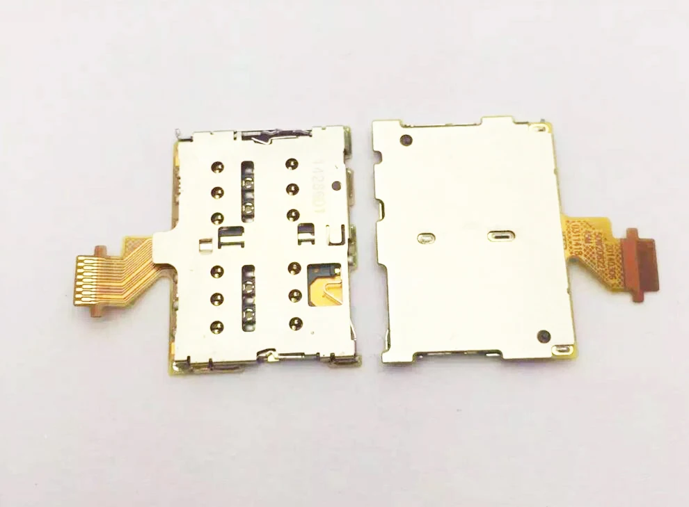 Оригинальный новый для HTC One M8 Dual M8D E8 Sim кардридер слот Держатель гибкий кабель