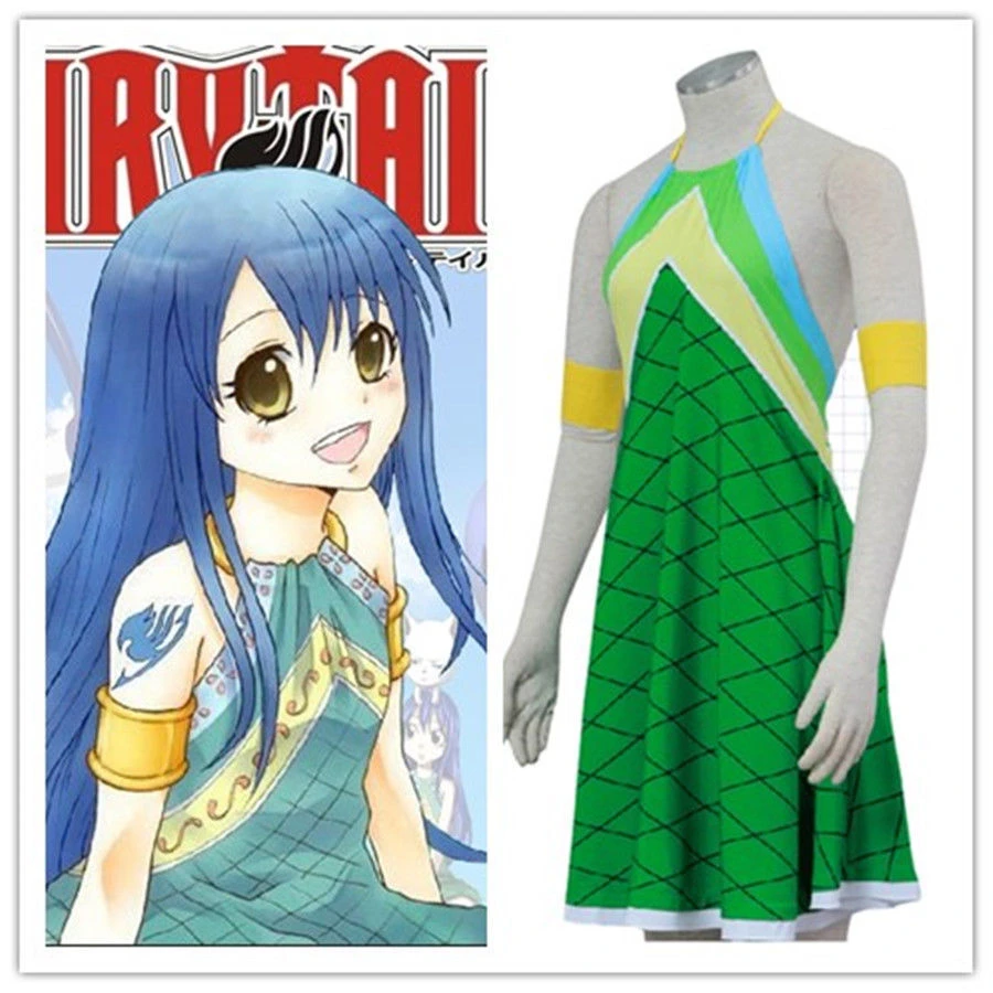 Boocre Anime Fairy Tail Cosplay Wendy Marvell Second Generation Costumes Women Green Backless Dresses Aliexpress