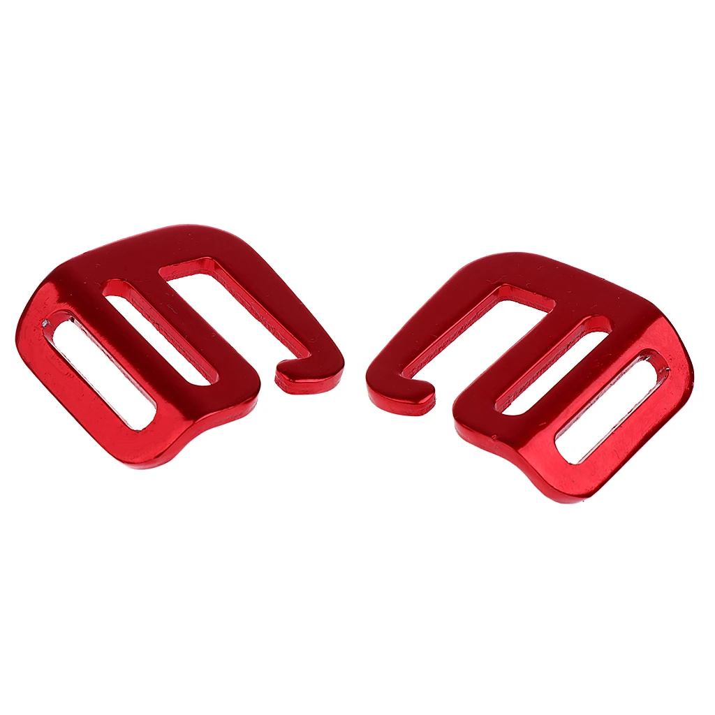 1 pair G Hook Outdoor Webbing Buckle For Backpack Strap 25mm Quick Release Webbing Straps Clothing Belts