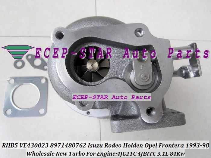 RHB5 VE430023 8971480762 VICC VI95 Turbine Turbo Turbocharger For ISUZU Rodeo Holden OPEL Frontera 1993-98 3.1L 4JG2TC 4JBITC (5)
