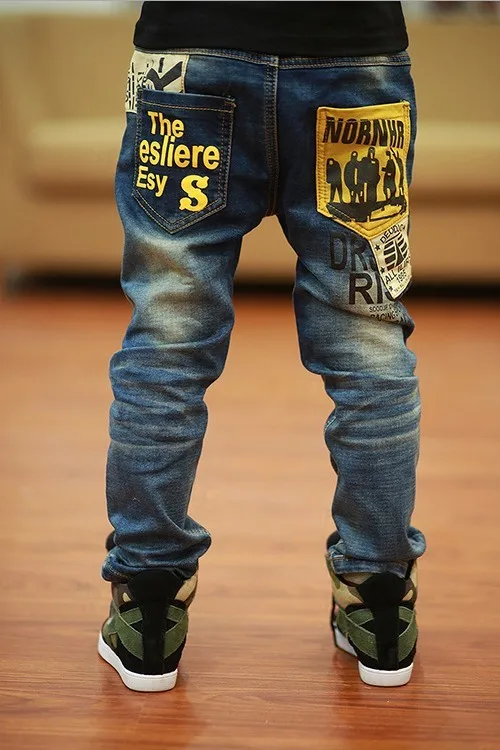 Зимние детские штаны высокого качества плотные детские джинсы для мальчиков детские джинсы теплые повседневные джинсы для мальчиков одежда для детей 3–12 лет розничная